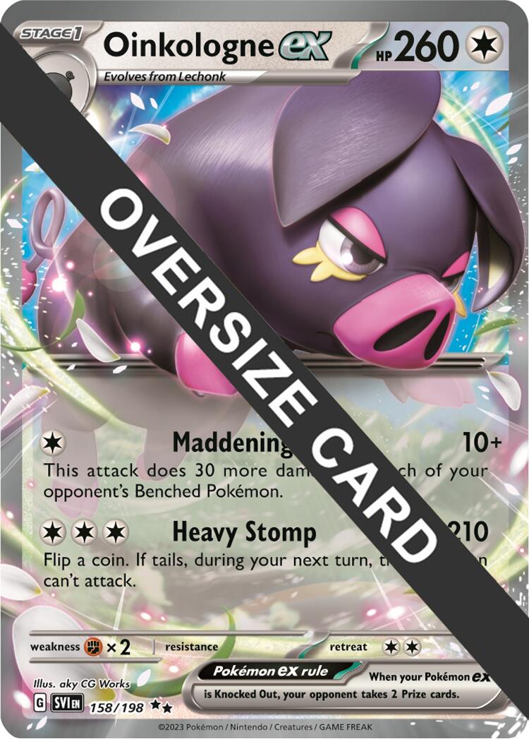 Oinkologne ex (158/198) (Jumbo Card) [Scarlet & Violet: Black Star Promos] | Pegasus Games WI