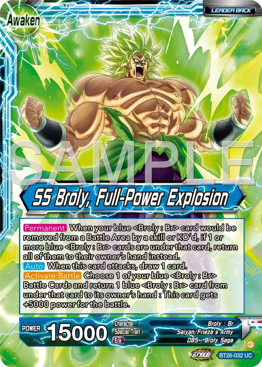 Broly // SS Broly, Full-Power Explosion (BT26-032) [Ultimate Advent] | Pegasus Games WI