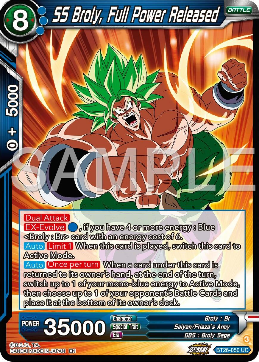 SS Broly, Full Power Released (BT26-050) [Ultimate Advent] | Pegasus Games WI