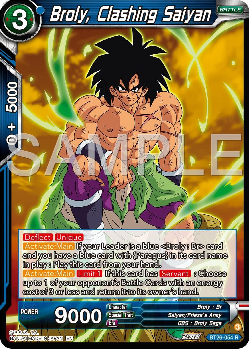 Broly, Clashing Saiyan (BT26-054) [Ultimate Advent] | Pegasus Games WI