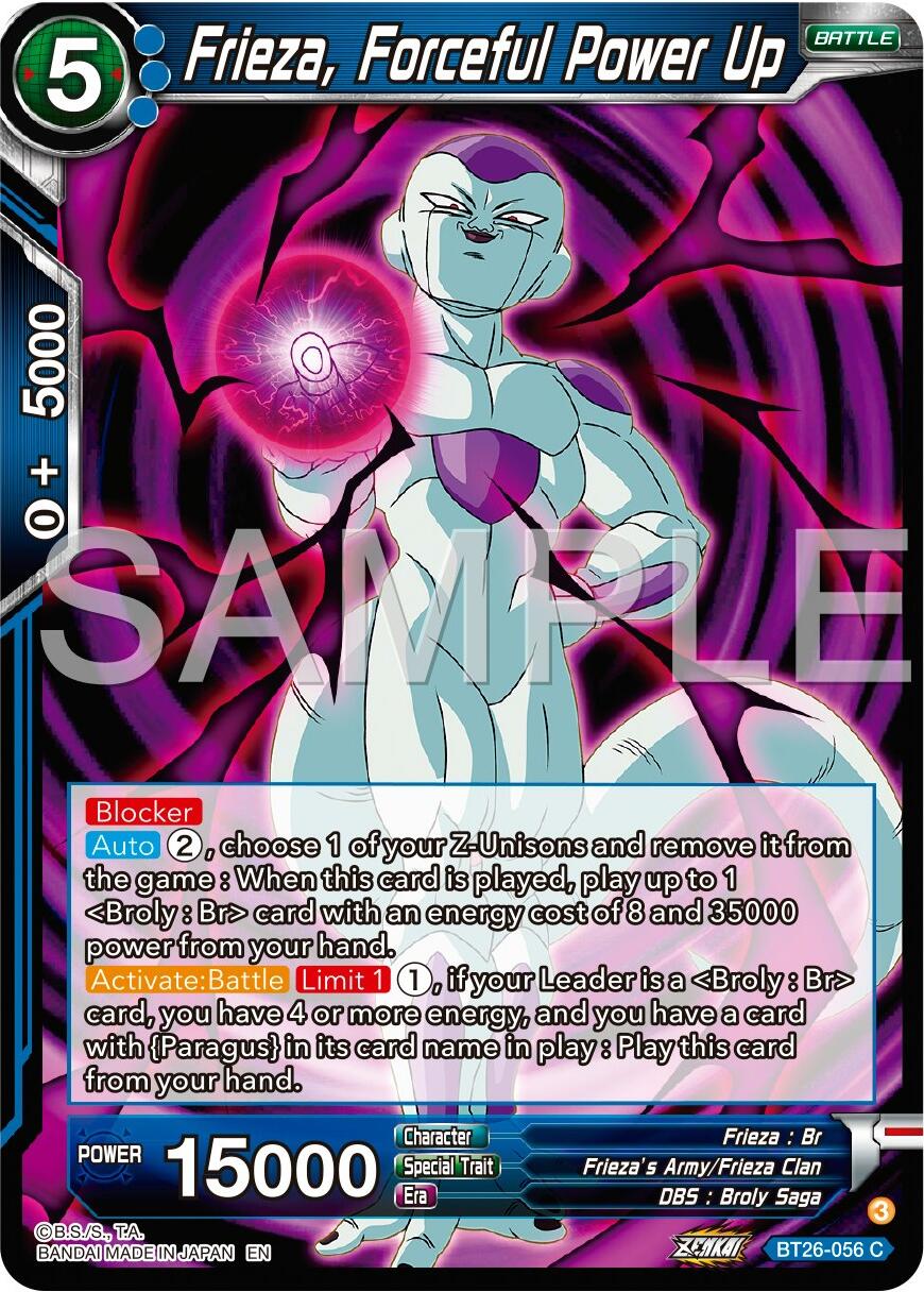 Frieza, Forceful Power Up (BT26-056) [Ultimate Advent] | Pegasus Games WI