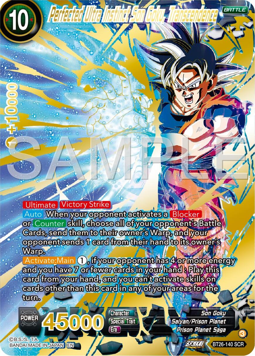 Perfected Ultra Instinct Son Goku, Transcendence (BT26-140) [Ultimate Advent] | Pegasus Games WI