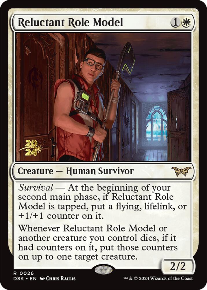 Reluctant Role Model (0026) [Duskmourn: House of Horror Prerelease Promos] | Pegasus Games WI