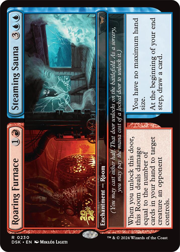 Roaring Furnace // Steaming Sauna [Duskmourn: House of Horror Prerelease Promos] | Pegasus Games WI