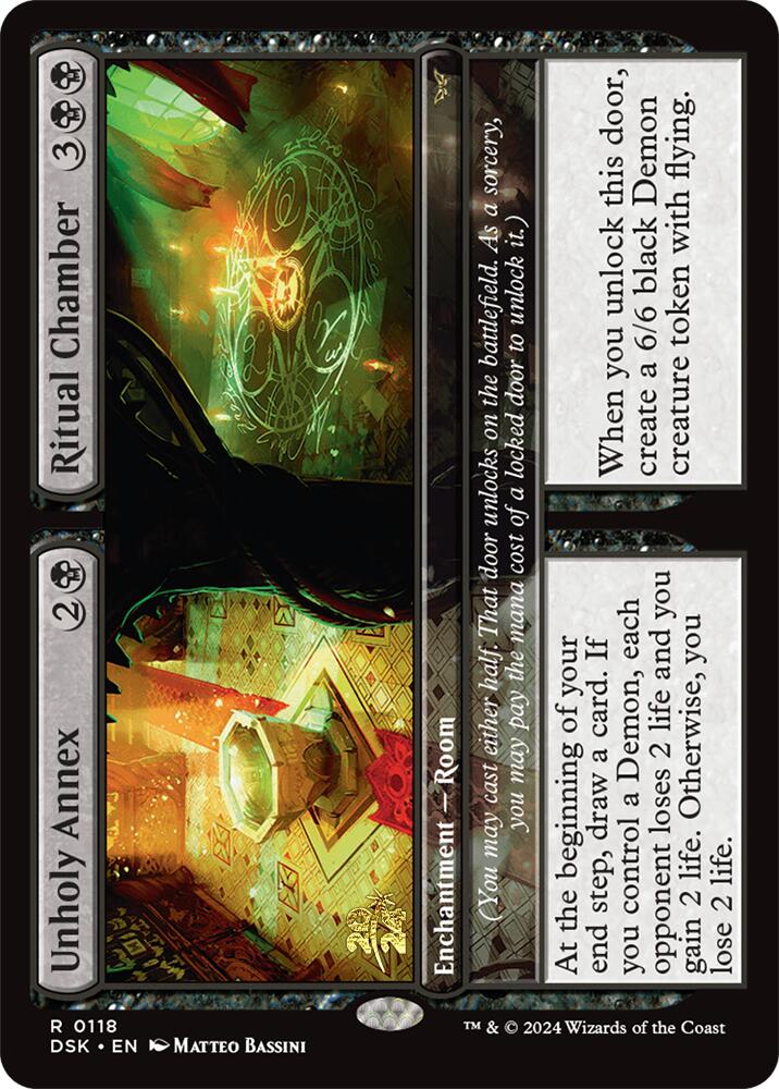 Unholy Annex // Ritual Chamber [Duskmourn: House of Horror Prerelease Promos] | Pegasus Games WI