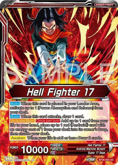 Hell Fighter 17 // Super 17, Anti-Saiyan Killing Machine (Alternate Art) (BT26-002) [Ultimate Advent] | Pegasus Games WI