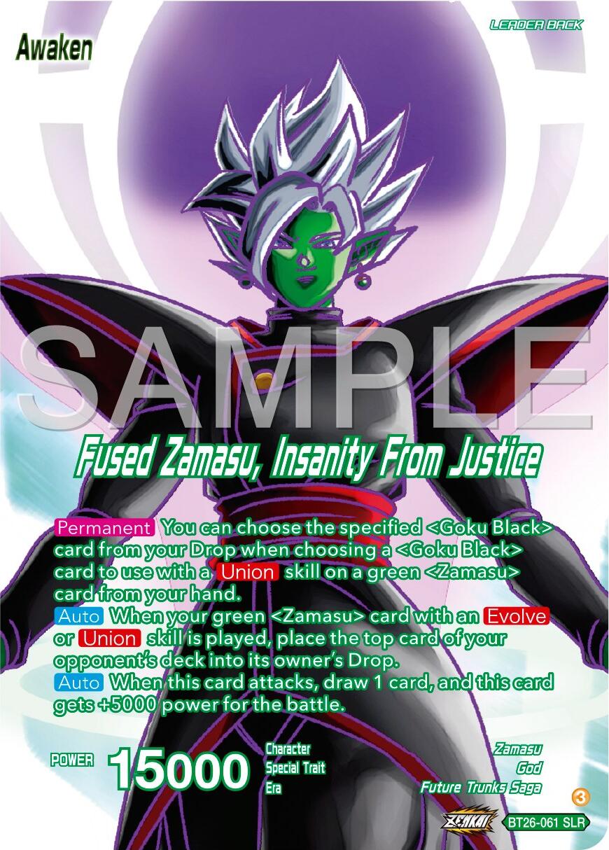 Zamasu // Fused Zamasu, Insanity From Justice (Alternate Art) (BT26-061) [Ultimate Advent] | Pegasus Games WI