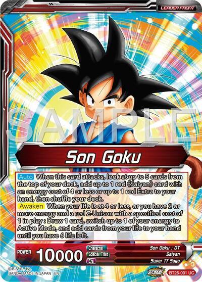 Son Goku // Son Goku & Android 18, Unexpected Tag Team (Alternate Art) (BT26-001) [Ultimate Advent] | Pegasus Games WI