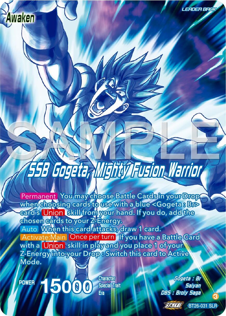 Gogeta // SSB Gogeta, Mighty Fusion Warrior (Alternate Art) (BT26-031) [Ultimate Advent] | Pegasus Games WI