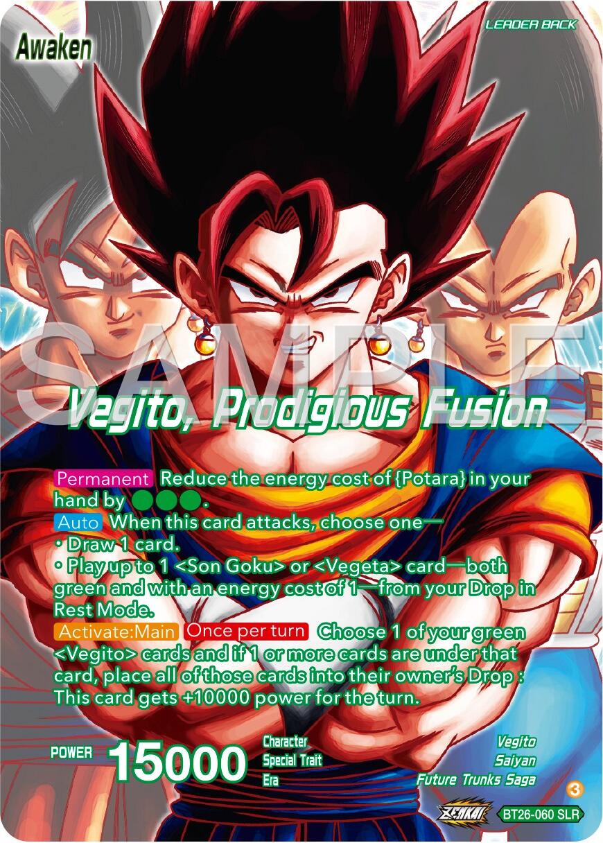 Son Goku & Vegeta // Vegito, Prodigious Fusion (Alternate Art) (BT26-060) [Ultimate Advent] | Pegasus Games WI