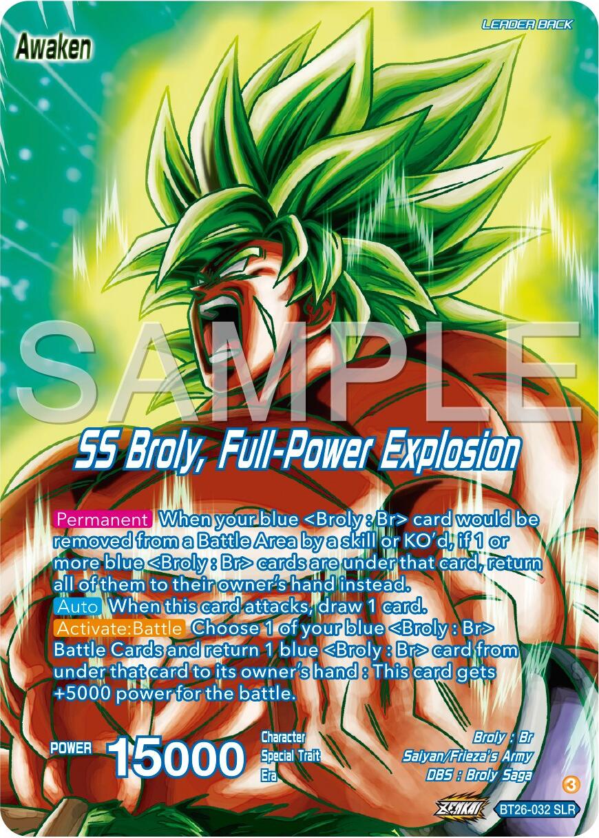 Broly // SS Broly, Full-Power Explosion (Alternate Art) (BT26-032) [Ultimate Advent] | Pegasus Games WI