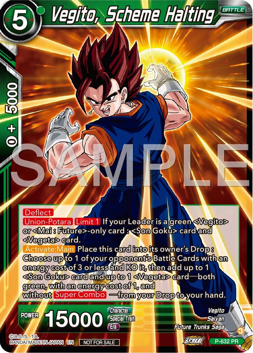 Vegito, Scheme Halting (Zenkai Series Tournament Pack Vol.9) (P-632) [Promotion Cards] | Pegasus Games WI