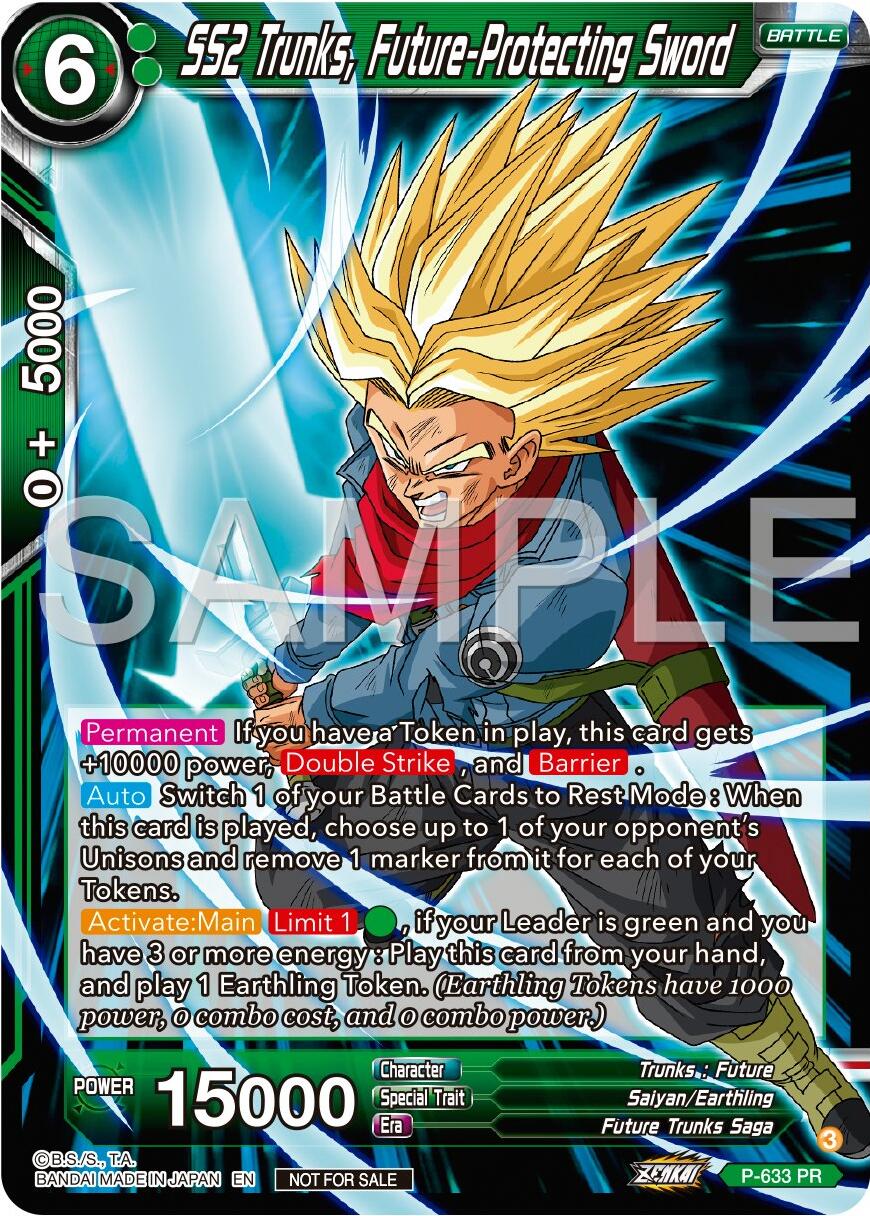 SS2 Trunks, Future-Protecting Sword (Zenkai Series Tournament Pack Vol.9) (P-633) [Promotion Cards] | Pegasus Games WI