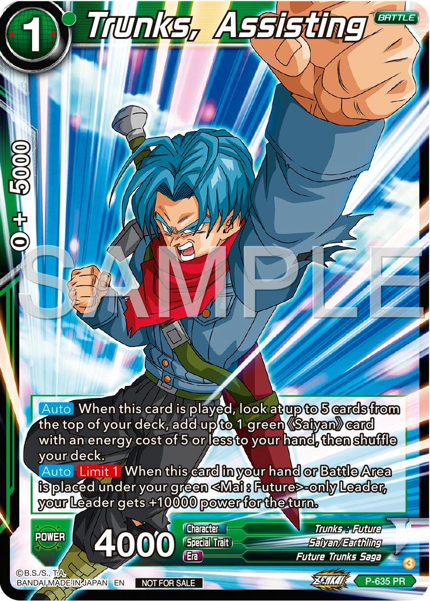 Trunks, Assisting (Zenkai Series Tournament Pack Vol.9) (P-635) [Promotion Cards] | Pegasus Games WI