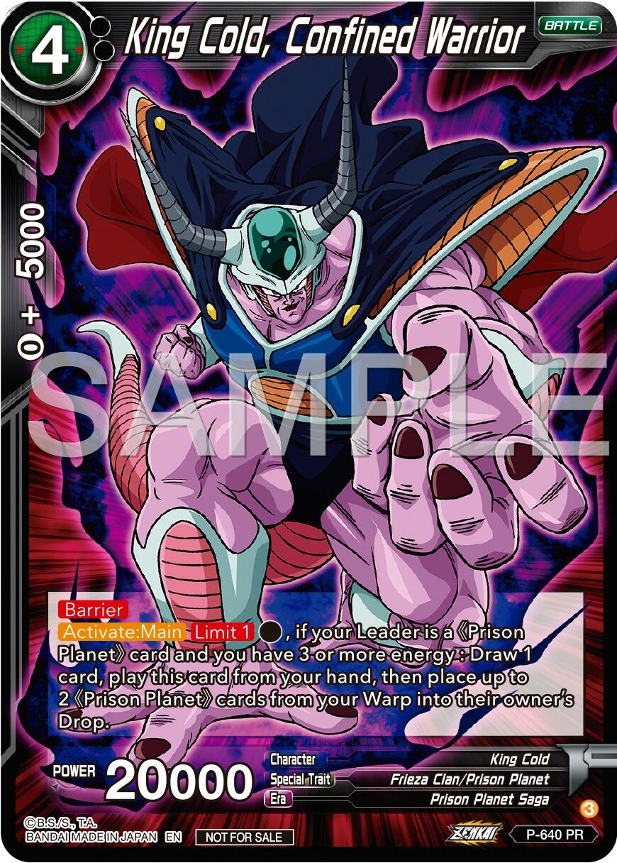 King Cold, Confined Warrior (Zenkai Series Tournament Pack Vol.9) (P-640) [Promotion Cards] | Pegasus Games WI