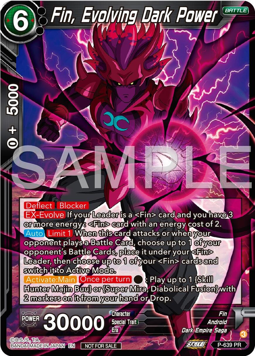 Fin, Evolving Dark Power (Zenkai Series Tournament Pack Vol.9) (P-639) [Promotion Cards] | Pegasus Games WI