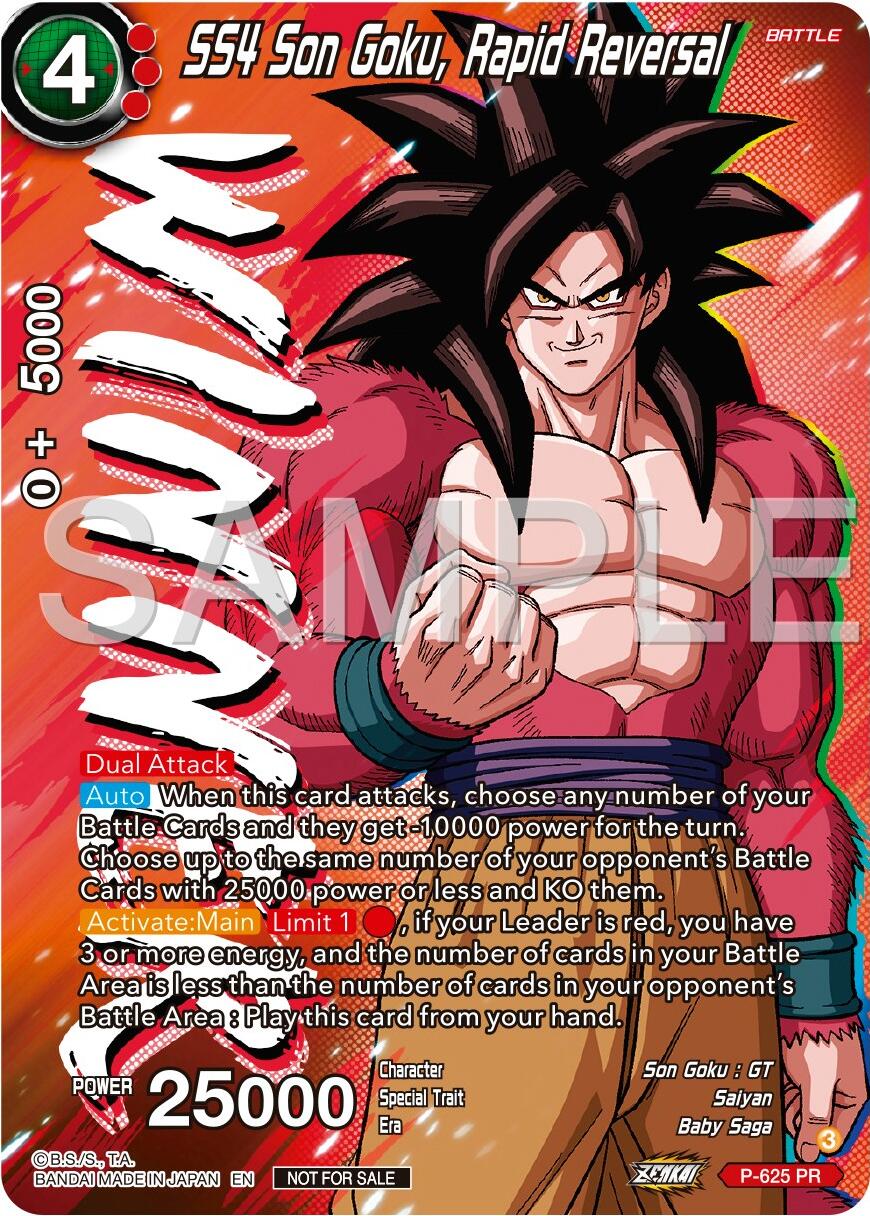 SS4 Son Goku, Rapid Reversal (Zenkai Series Tournament Pack Vol.9) (Winner) (P-625) [Promotion Cards] | Pegasus Games WI