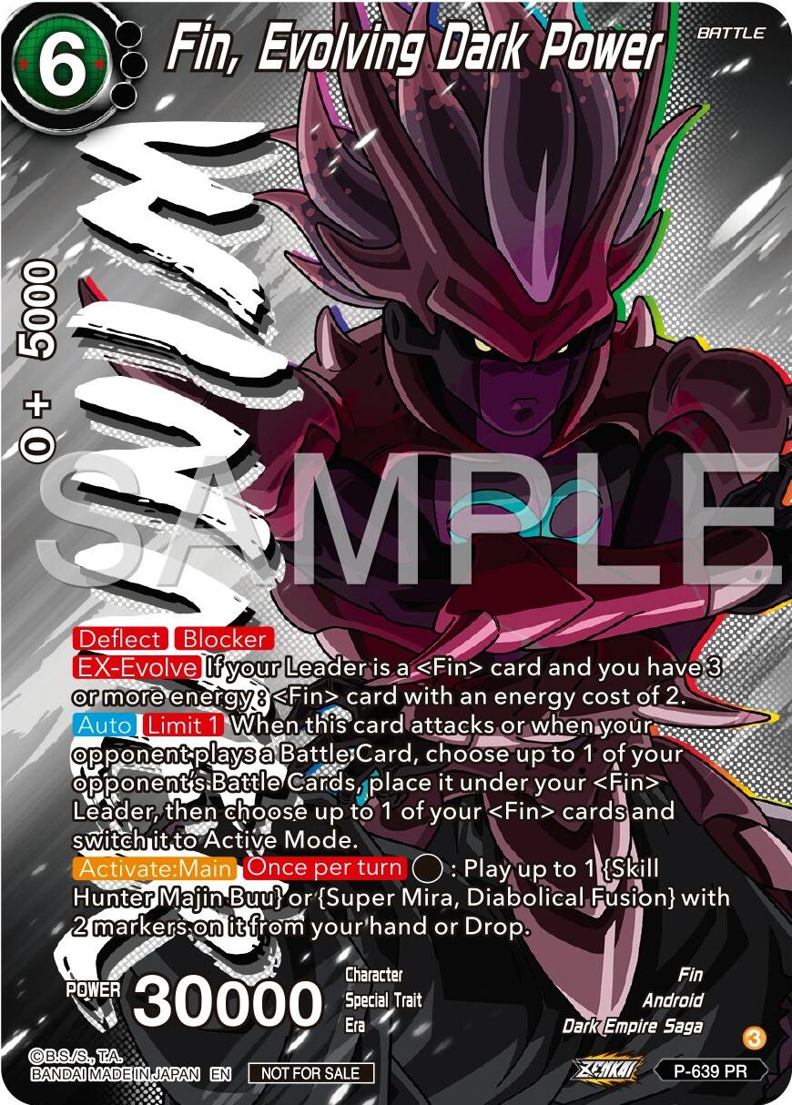 Fin, Evolving Dark Power (Zenkai Series Tournament Pack Vol.9) (Winner) (P-639) [Promotion Cards] | Pegasus Games WI