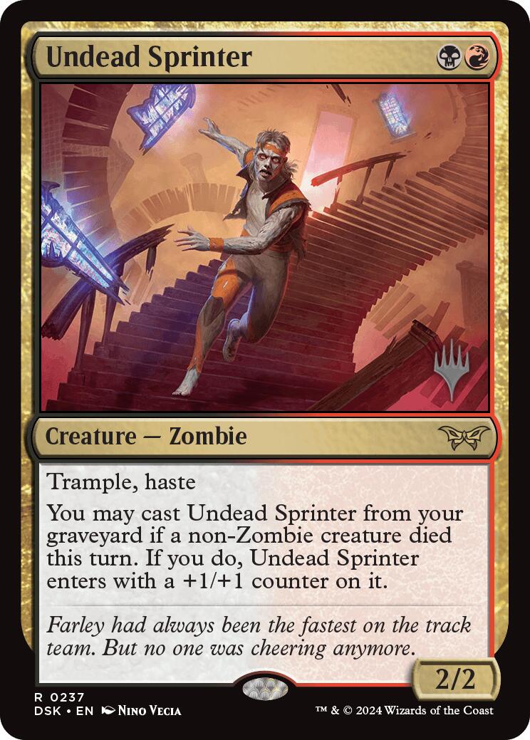 Undead Sprinter [Duskmourn: House of Horror Promos] | Pegasus Games WI