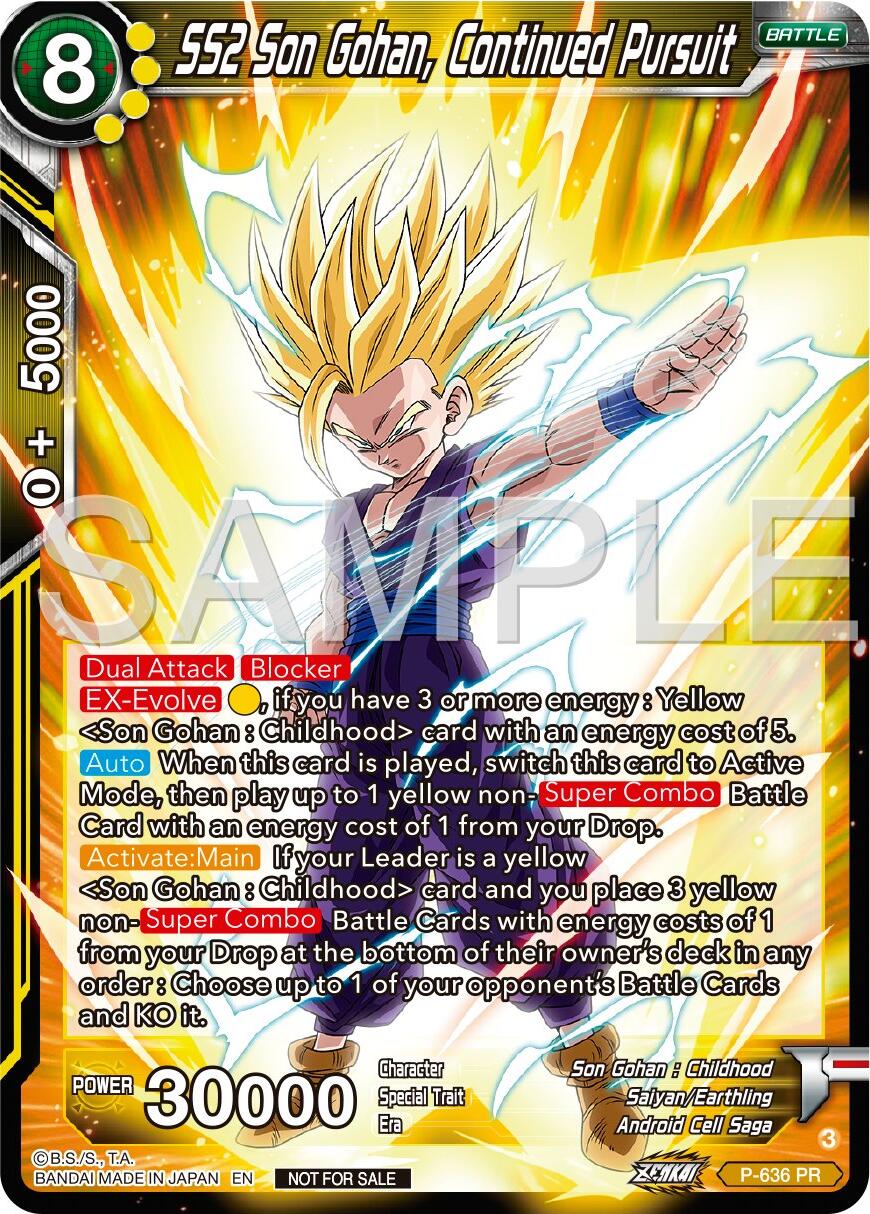 SS2 Son Gohan, Continued Pursuit (Zenkai Series Tournament Pack Vol.9) (P-636) [Promotion Cards] | Pegasus Games WI