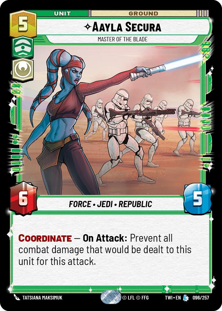 Aayla Secura - Master of the Blade (096/257) (096/257) [Twilight of the Republic] | Pegasus Games WI