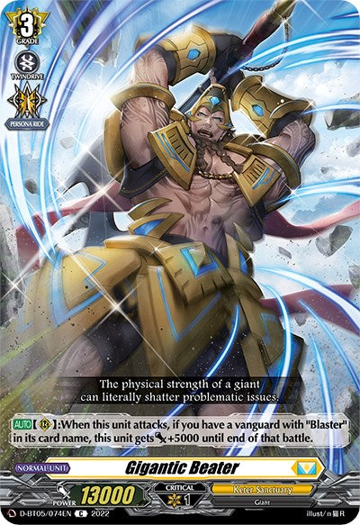 Gigantic Beater (D-BT05/074EN) [Triumphant Return of the Brave Heroes] | Pegasus Games WI