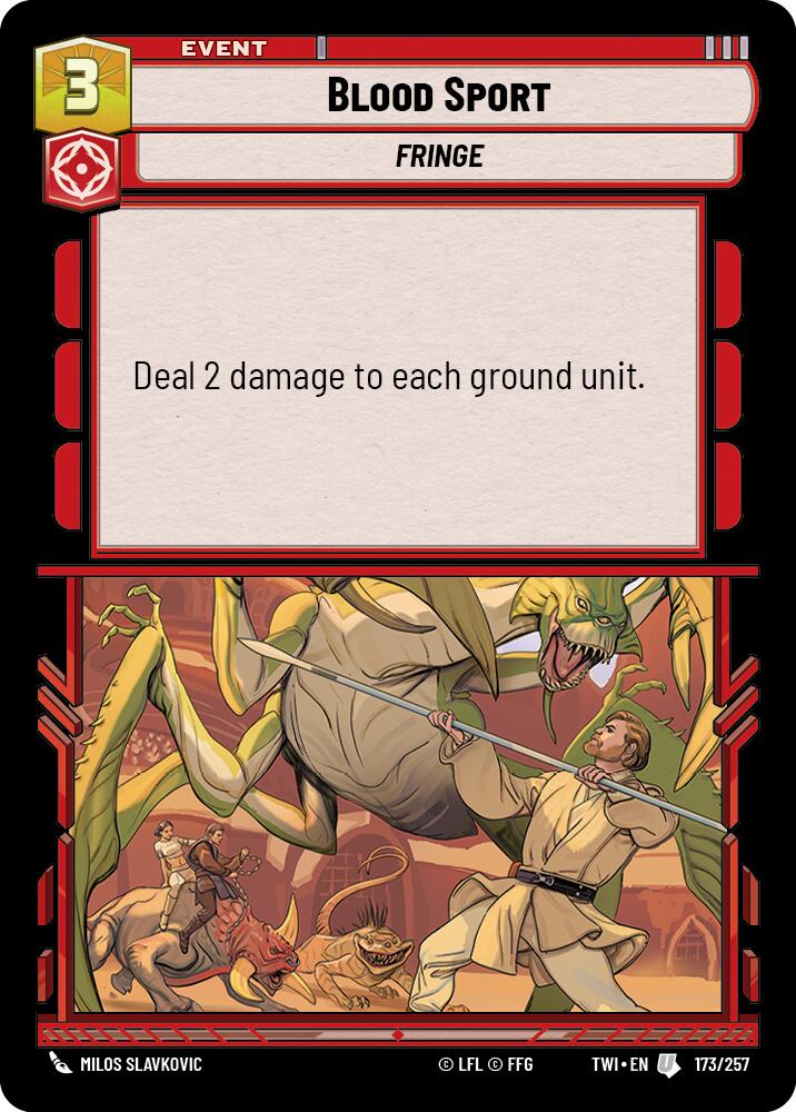 Blood Sport (173/257) (173/257) [Twilight of the Republic] | Pegasus Games WI