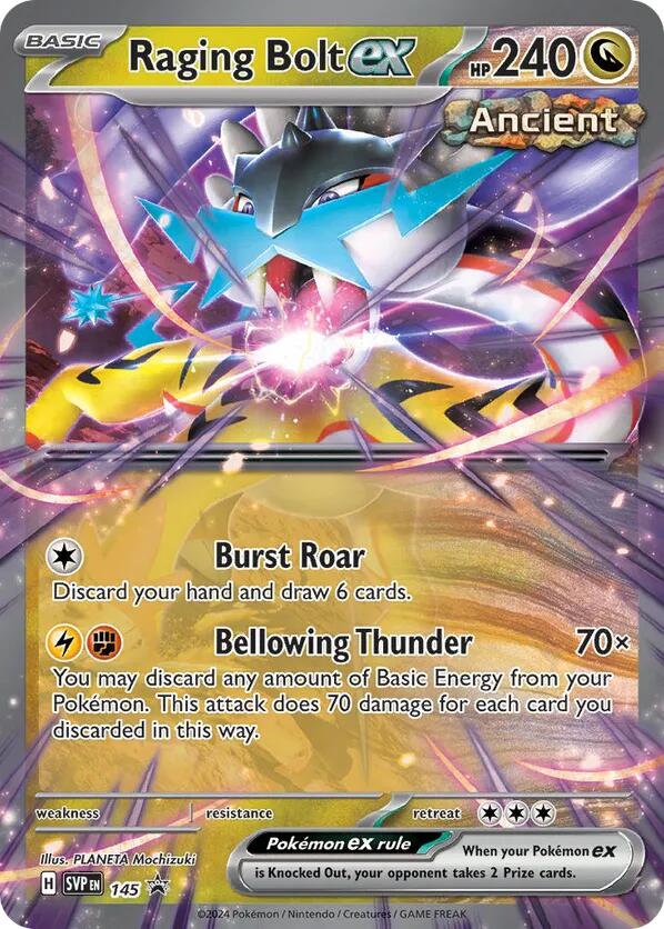 Raging Bolt ex (145) [Scarlet & Violet: Black Star Promos] | Pegasus Games WI
