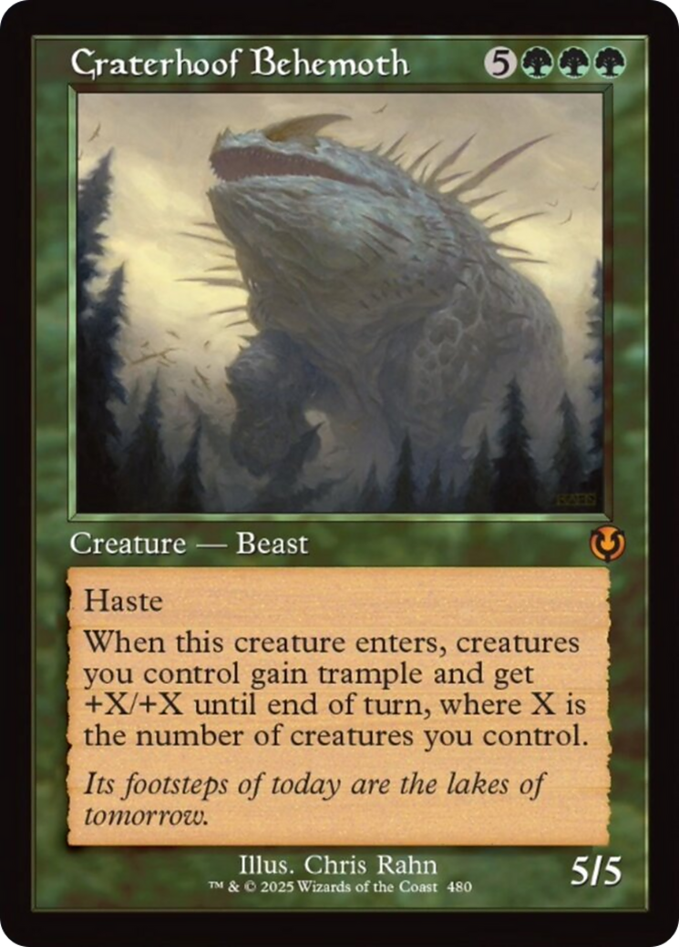 Craterhoof Behemoth (Retro Frame) [Innistrad Remastered] | Pegasus Games WI