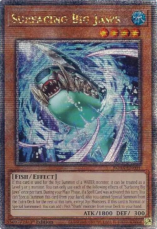Surfacing Big Jaws (Quarter Century Secret Rare) [ROTA-EN001] Quarter Century Secret Rare | Pegasus Games WI