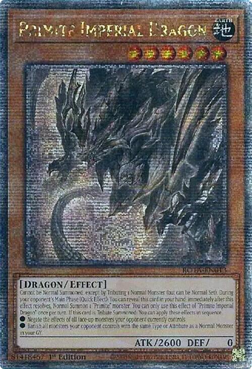 Primite Imperial Dragon (Quarter Century Secret Rare) [ROTA-EN013] Quarter Century Secret Rare | Pegasus Games WI