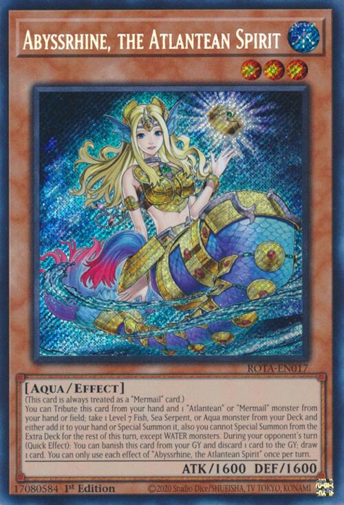 Abyssrhine, the Atlantean Spirit [ROTA-EN017] Secret Rare | Pegasus Games WI