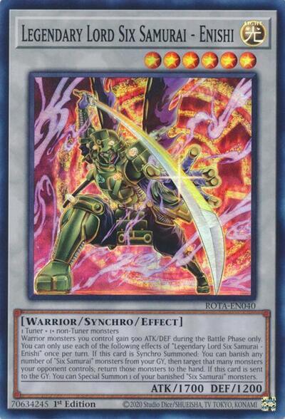Legendary Lord Six Samurai - Enishi [ROTA-EN040] Super Rare | Pegasus Games WI