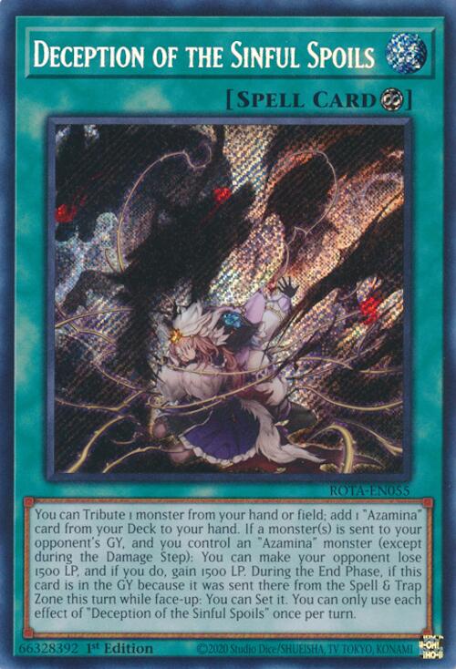 Deception of the Sinful Spoils [ROTA-EN055] Secret Rare | Pegasus Games WI