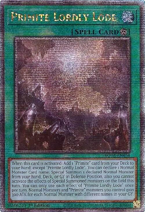 Primite Lordly Lode (Quarter Century Secret Rare) [ROTA-EN058] Quarter Century Secret Rare | Pegasus Games WI