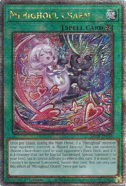 Mimighoul Charm (Quarter Century Secret Rare) [ROTA-EN096] Quarter Century Secret Rare | Pegasus Games WI