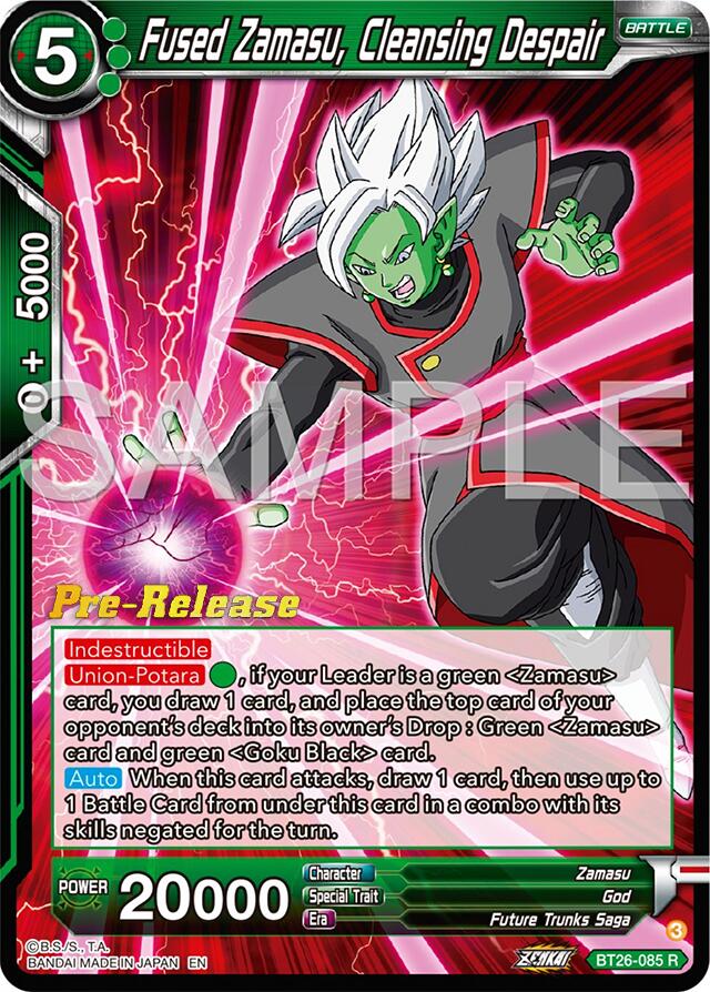 Fused Zamasu, Cleansing Despair (BT26-085) [Ultimate Advent Prerelease Promos] | Pegasus Games WI