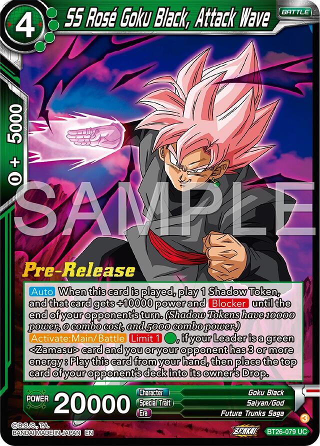 SS Rose Goku Black, Attack Wave (BT26-079) [Ultimate Advent Prerelease Promos] | Pegasus Games WI
