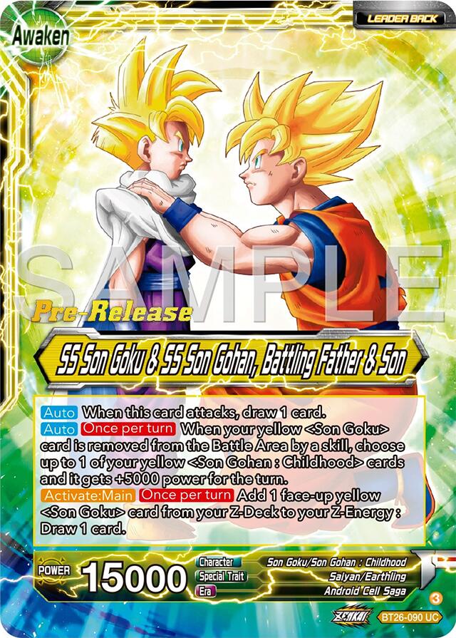 SS Son Goku // SS Son Goku & SS Son Gohan, Battling Father & Son (BT26-090) [Ultimate Advent Prerelease Promos] | Pegasus Games WI