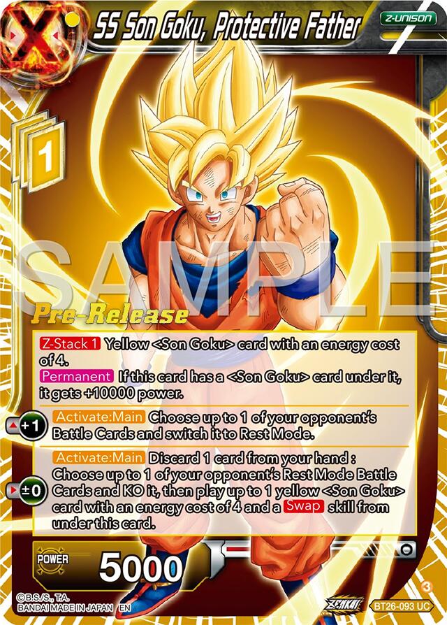 SS Son Goku, Protective Father (BT26-093) [Ultimate Advent Prerelease Promos] | Pegasus Games WI