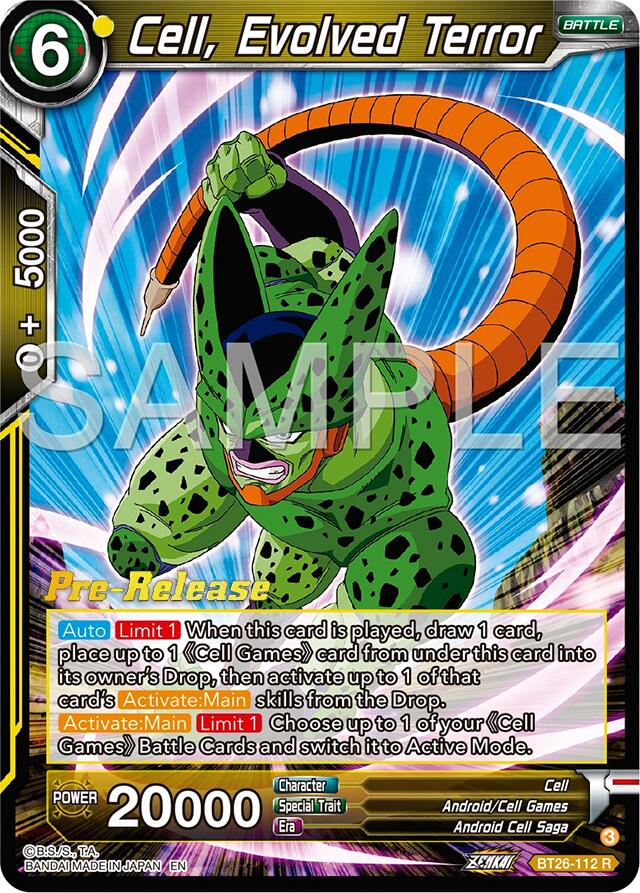 Cell, Evolved Terror (BT26-112) [Ultimate Advent Prerelease Promos] | Pegasus Games WI