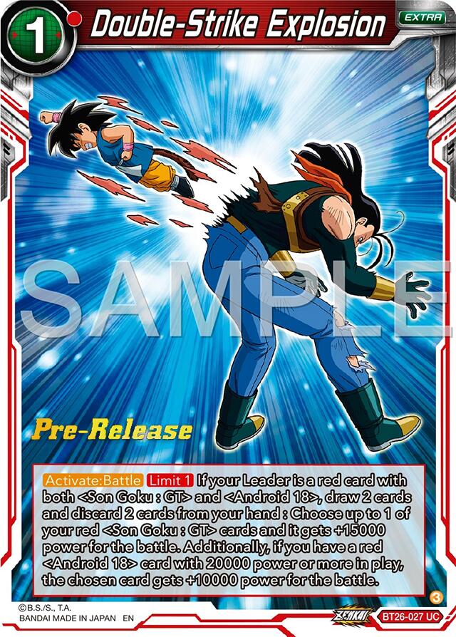 Double-Strike Explosion (BT26-027) [Ultimate Advent Prerelease Promos] | Pegasus Games WI