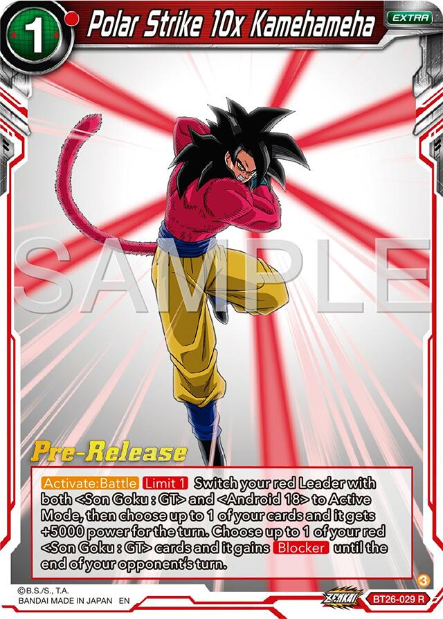 Polar Strike 10x Kamehameha (BT26-029) [Ultimate Advent Prerelease Promos] | Pegasus Games WI