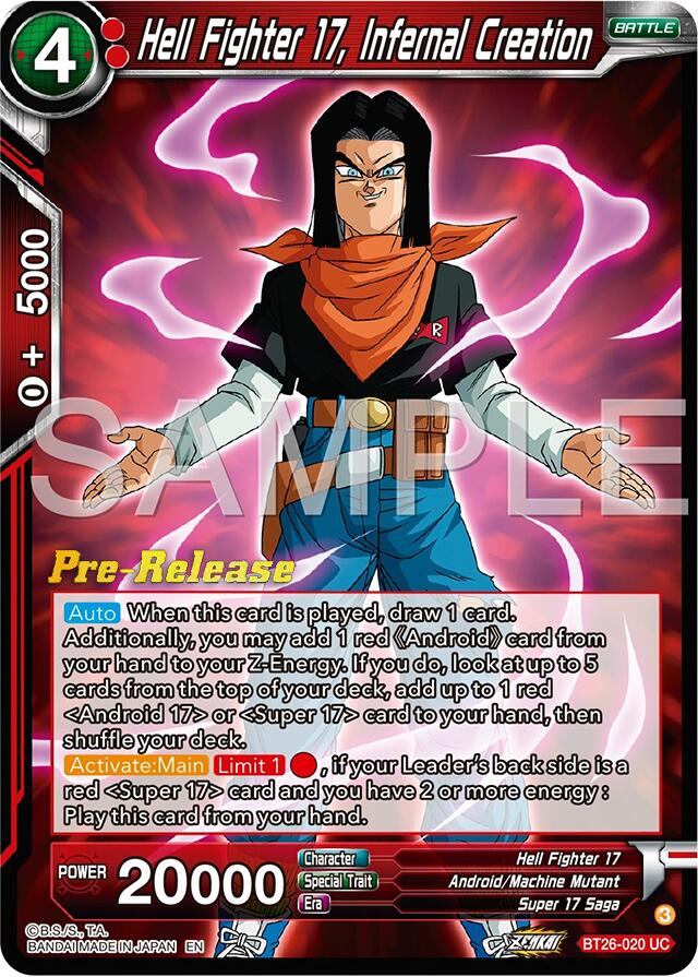 Hell Fighter 17, Infernal Creation (BT26-020) [Ultimate Advent Prerelease Promos] | Pegasus Games WI