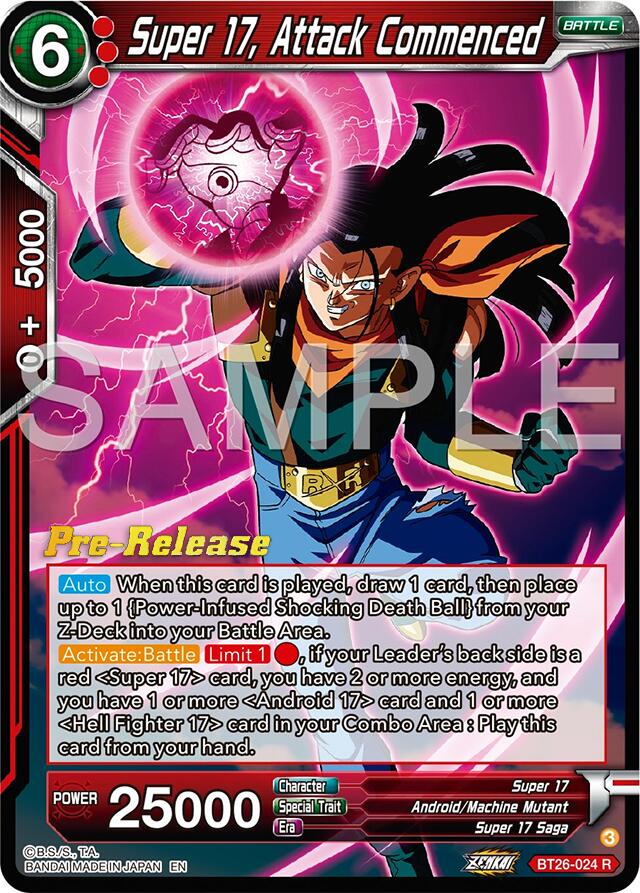 Super 17, Attack Commenced (BT26-024) [Ultimate Advent Prerelease Promos] | Pegasus Games WI