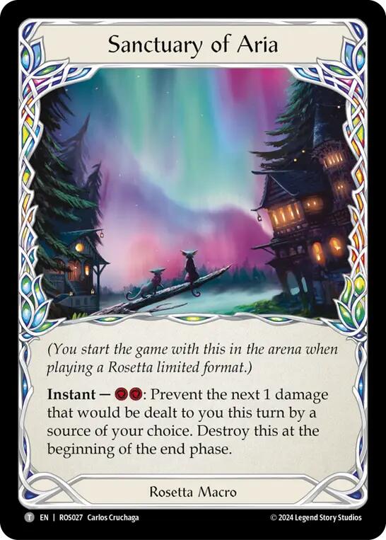 Sanctuary of Aria // Verdance, Thorn of the Rose (Top left) [ROSPZL10] (Rosetta) | Pegasus Games WI
