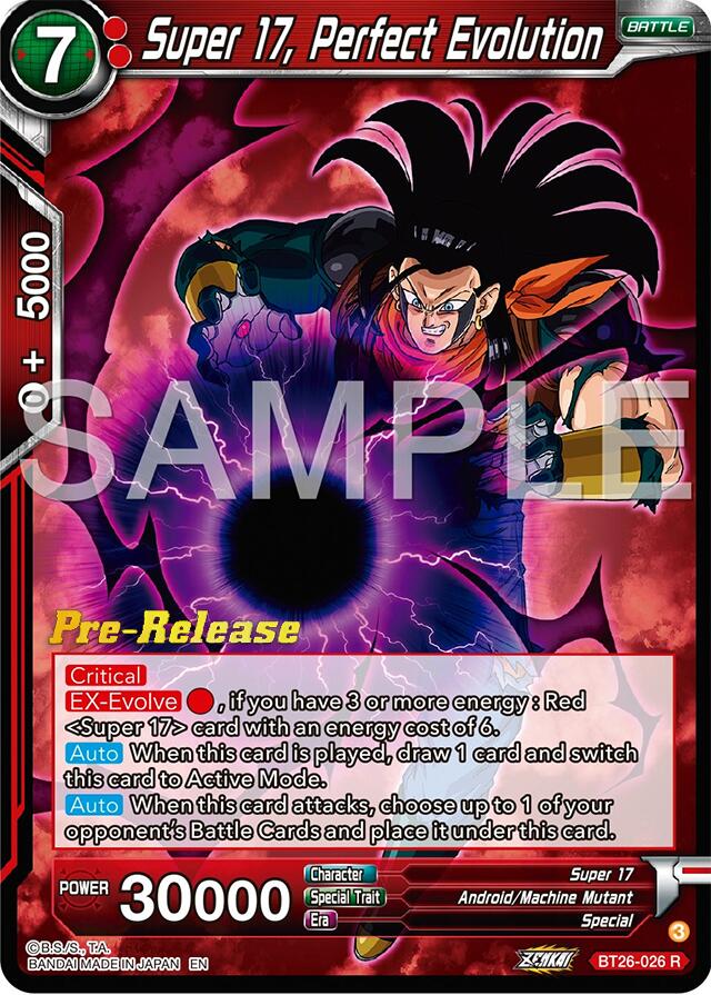 Super 17, Perfect Evolution (BT26-026) [Ultimate Advent Prerelease Promos] | Pegasus Games WI