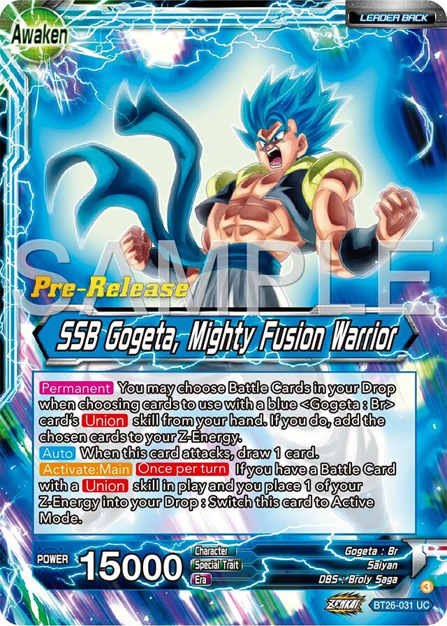 Gogeta // SSB Gogeta, Mighty Fusion Warrior (BT26-031) [Ultimate Advent Prerelease Promos] | Pegasus Games WI