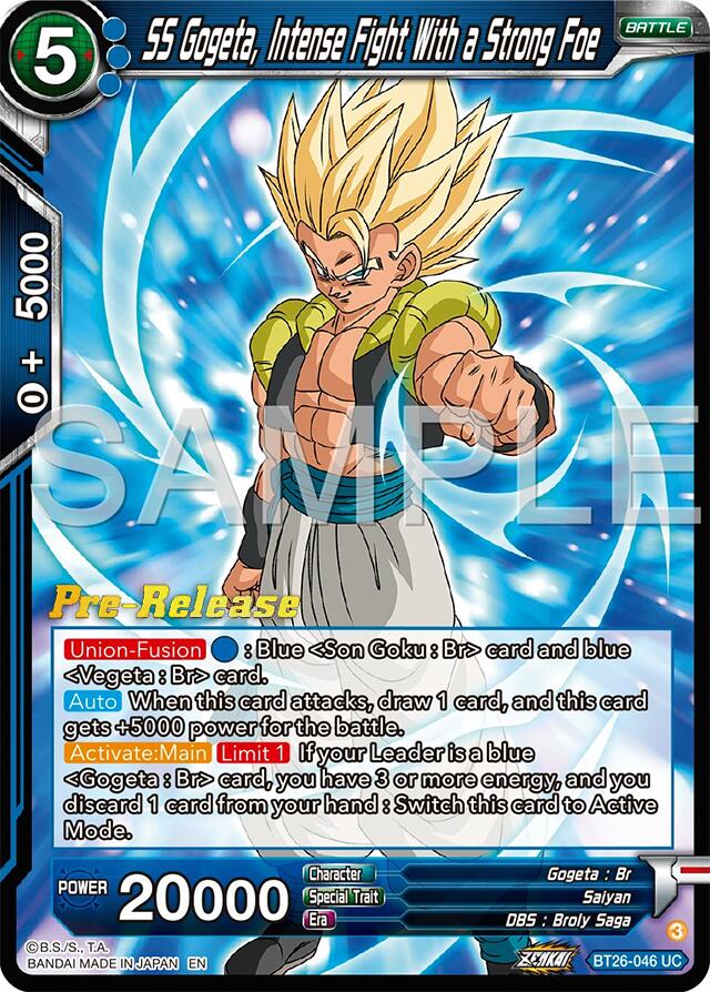 SS Gogeta, Intense Fight With a Strong Foe (BT26-046) [Ultimate Advent Prerelease Promos] | Pegasus Games WI