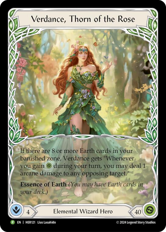 Verdance, Thorn of the Rose [HER121] (Promo)  Rainbow Foil | Pegasus Games WI